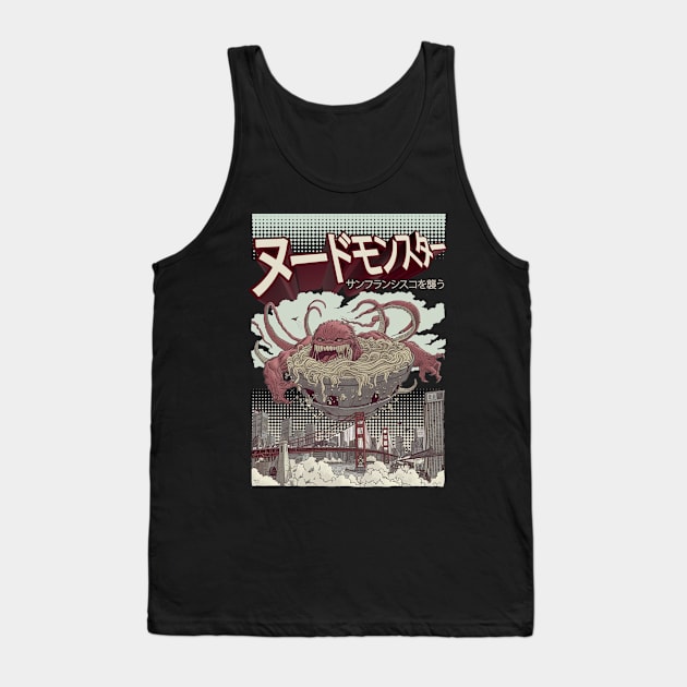 Attack Of The Ramen Noodle Monster 02 Tank Top by NineBlack